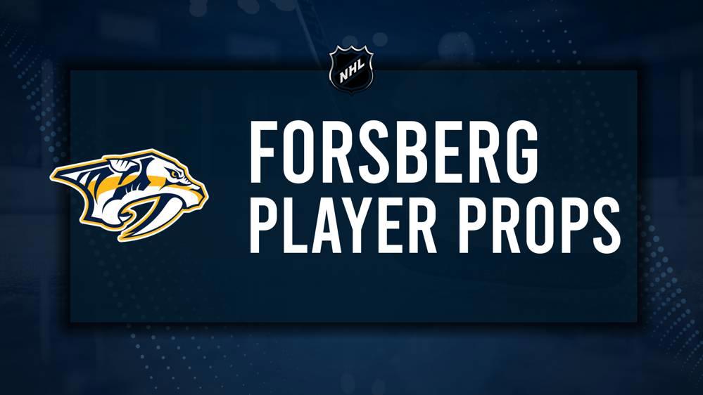 Filip Forsberg Player Prop Bets for the Predators vs. Kraken Game - October 15