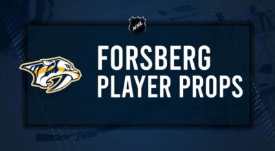 Filip Forsberg Player Prop Bets for the Predators vs. Avalanche Game - November 2