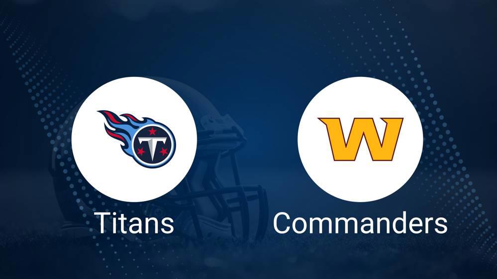 Titans vs. Commanders: Odds, Moneyline, and Spread - Week 13