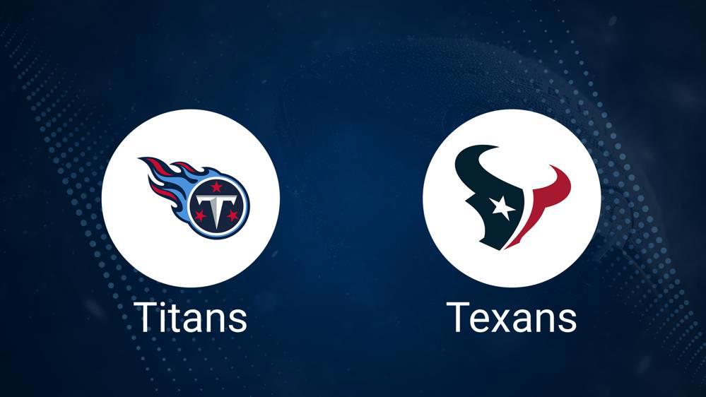 Titans vs. Texans: Odds, Moneyline, and Spread - Week 12