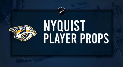 Gustav Nyquist Player Prop Bets for the Predators vs. Sharks Game - January 21