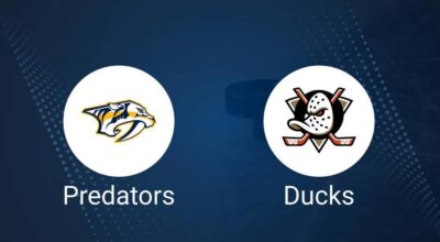 Where to Watch Nashville Predators vs. Anaheim Ducks on TV or Streaming Live - January 25