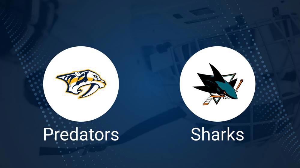 Where to Watch Nashville Predators vs. San Jose Sharks on TV or Streaming Live - January 21